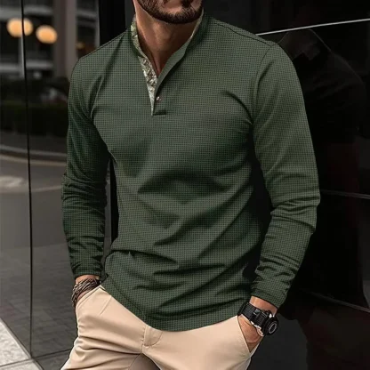 Elegant Stand-Up Collar Golf Polo - Image 6