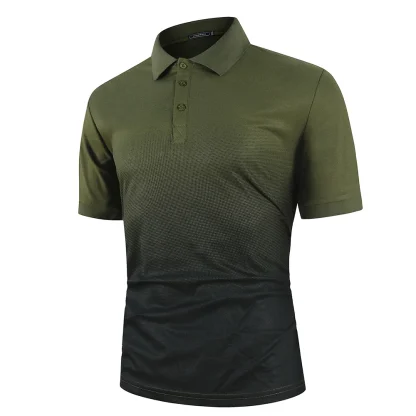 Contrast Color Short Sleeve Golf Polo - Image 3