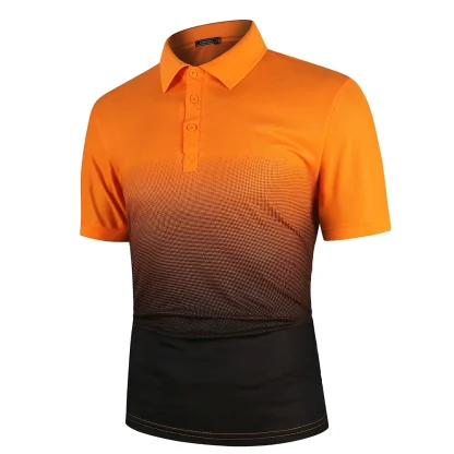 Contrast Color Short Sleeve Golf Polo - Image 4