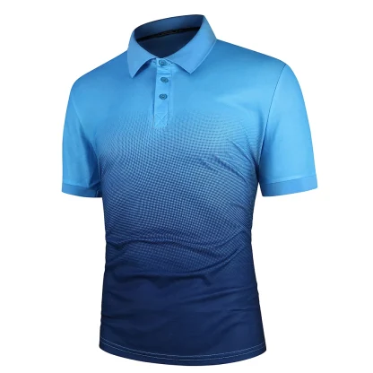 Contrast Color Short Sleeve Golf Polo - Image 5