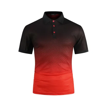Contrast Color Short Sleeve Golf Polo - Image 2