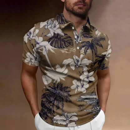 Tropical Breeze Golf Polo Shirt - Image 2