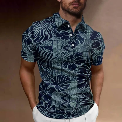 Tropical Breeze Golf Polo Shirt - Image 4