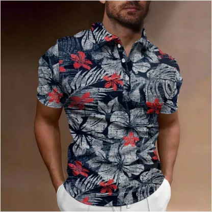 Tropical Breeze Golf Polo Shirt - Image 5