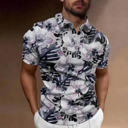 Tropical Breeze Golf Polo Shirt - Image 6