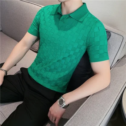Luxurious Knitted Golf Polo - Image 2