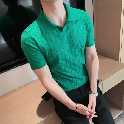 Luxurious Knitted Golf Polo - Image 3
