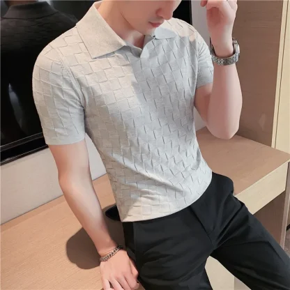 Luxurious Knitted Golf Polo - Image 4
