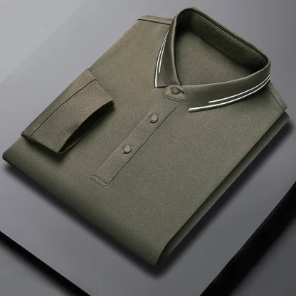 Solid Color Golf Polo Shirt - Image 4