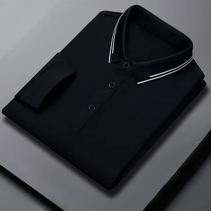 Solid Color Golf Polo Shirt - Image 2