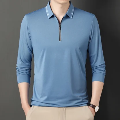 Turn-Down Collar Golf Polo - Image 6