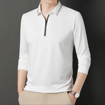Turn-Down Collar Golf Polo - Image 3