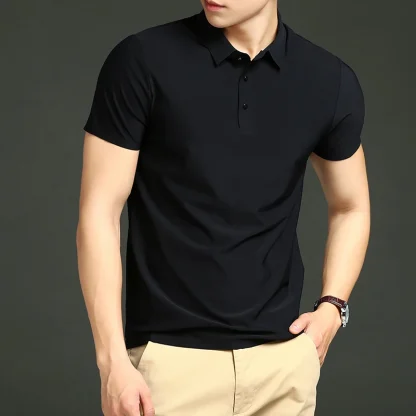 Slim Fit Solid Color Golf Polo