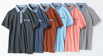 Solid Pocket Golf Polo Shirt - Image 6