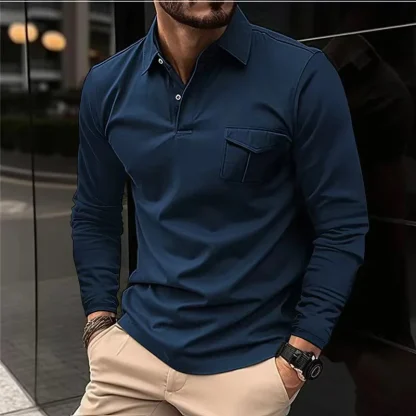 Cool Long Sleeved Golf Polo - Image 3