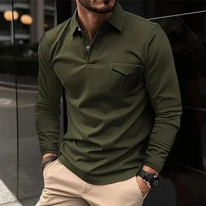 Cool Long Sleeved Golf Polo - Image 4