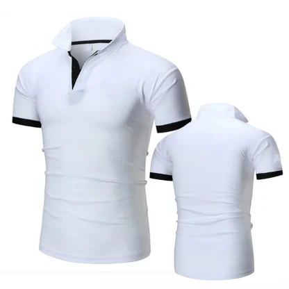 Casual Slim Fit Down Golf Shirt - Image 2