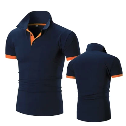 Casual Slim Fit Down Golf Shirt - Image 4