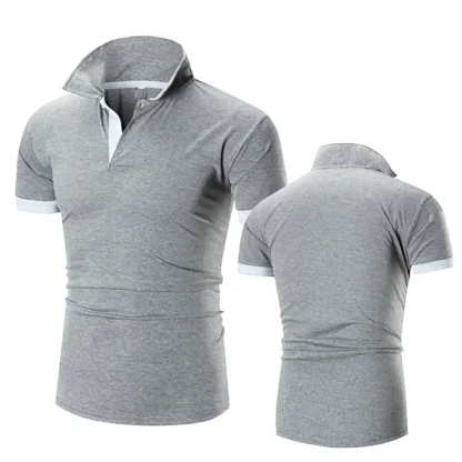 Casual Slim Fit Down Golf Shirt - Image 6