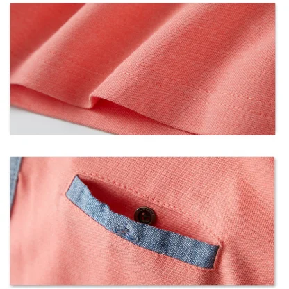 Solid Pocket Golf Polo Shirt - Image 5