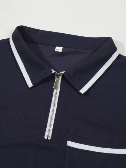 Golf Polo Shirt with Front Pocket - Image 5