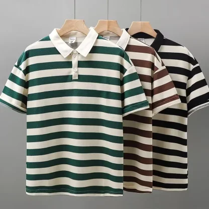 Coastal Breeze Striped Golf Polo - Image 2
