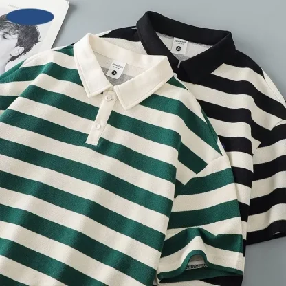 Coastal Breeze Striped Golf Polo - Image 3
