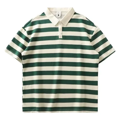 Coastal Breeze Striped Golf Polo