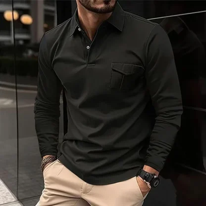Casual Long-Sleeved Golf Polo