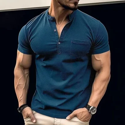 Stand Neck Pocket Golf Polo - Image 2