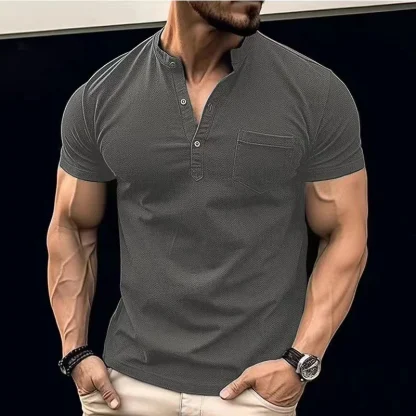 Stand Neck Pocket Golf Polo - Image 4