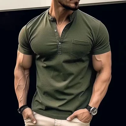 Stand Neck Pocket Golf Polo - Image 6