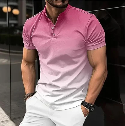 Comfy Contrast Style Golf Polo - Image 2