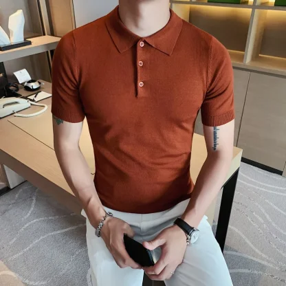 Summer Slim Fit Golf Polo Shirt - Image 6