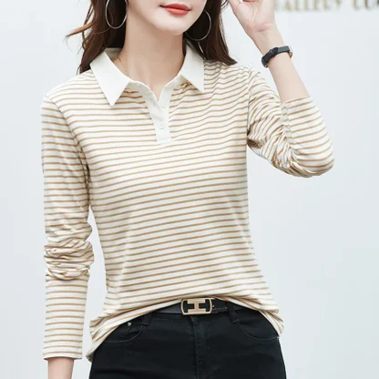 Elegant Stretch Golf Polo Shirt - Image 2