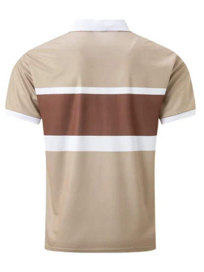 Splicing Vacation Golf Polo Shirt - Image 3
