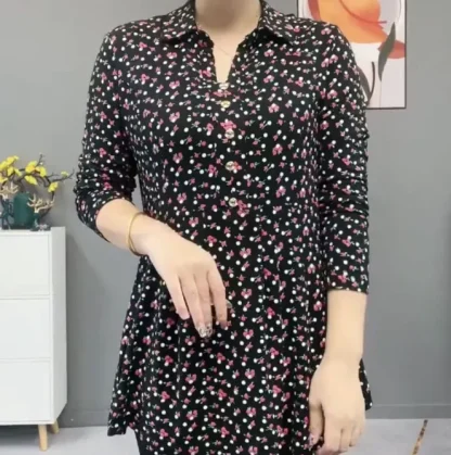 Floral Golf Polo Shirt - Image 3