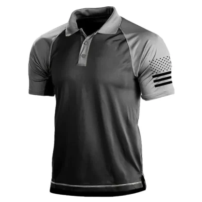 Casual Digital Print Golf Polo - Image 2