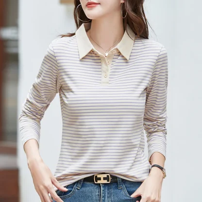 Elegant Stretch Golf Polo Shirt - Image 5