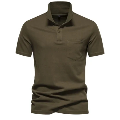 Casual Short Sleeve Polo Shirt - Image 3