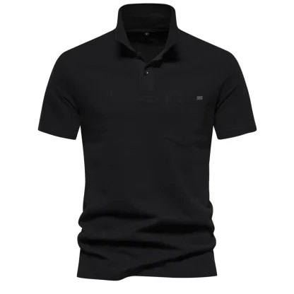 Casual Short Sleeve Polo Shirt - Image 4
