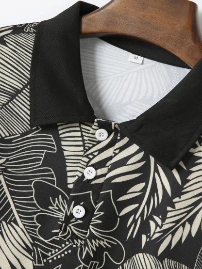 Feather Print Golf Polo - Image 4