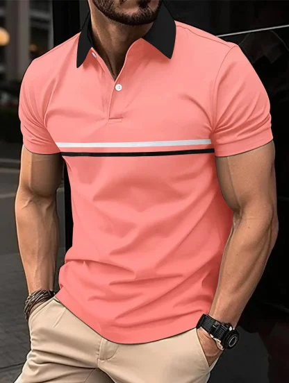 Casual Streetwear Golf Polo Shirt - Image 2