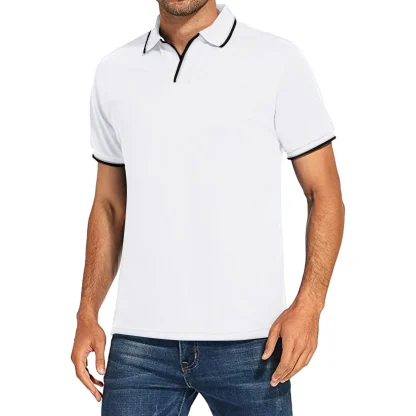 Sporty Short Sleeve Golf Polo - Image 2