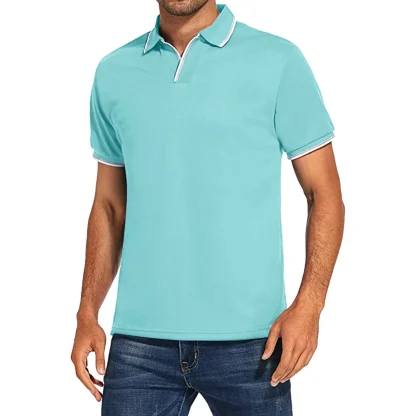 Sporty Short Sleeve Golf Polo - Image 4