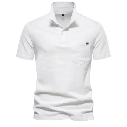 Casual Short Sleeve Polo Shirt - Image 5