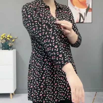 Floral Golf Polo Shirt - Image 6