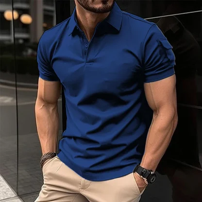 Summer Arm Pocket Golf Polo - Image 6