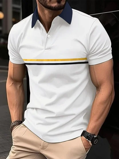 Casual Streetwear Golf Polo Shirt - Image 6