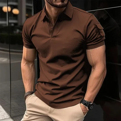 Summer Arm Pocket Golf Polo - Image 4